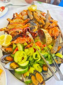 seafood mix with vegetables